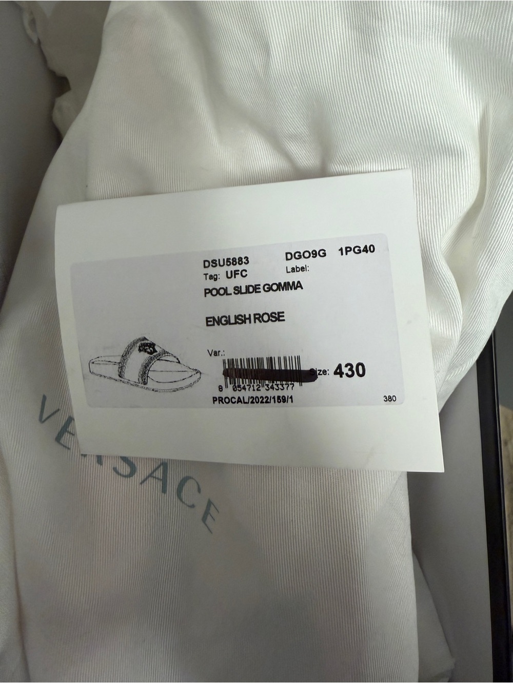 Versace Pink Medusa Slides - Picture 5 of 10